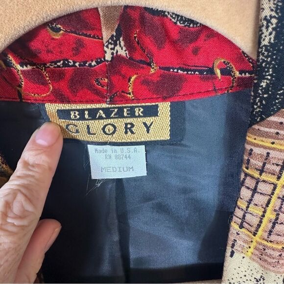 VTG BLAZER GLORY 100% rayon - Picture 7 of 12